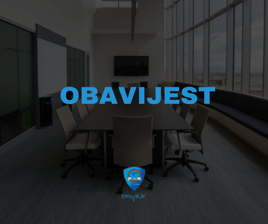 OS MUP-a obavijest
